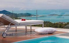 Newly Finished 2-Bed 177 Sqm Contemporary Sea View Pool Villa, Chaweng Noi